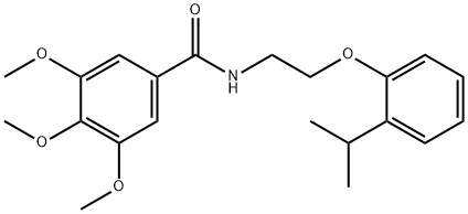 N-[2-(2-isopropylphenoxy)ethyl]-3,4,5-trimethoxybenzamide Structure