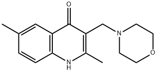 2,6-dimethyl-3-(4-morpholinylmethyl)-4-quinolinol,385394-26-3,结构式