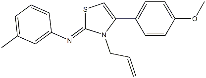 N-(3-allyl-4-(4-methoxyphenyl)-1,3-thiazol-2(3H)-ylidene)-N-(3-methylphenyl)amine|