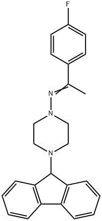 4-(9H-fluoren-9-yl)-N-[1-(4-fluorophenyl)ethylidene]-1-piperazinamine|