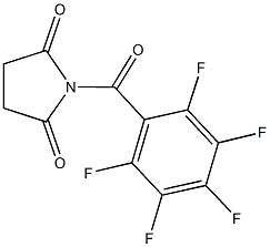 1-(2,3,4,5,6-pentafluorobenzoyl)pyrrolidine-2,5-dione Structure