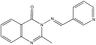2-methyl-3-[(3-pyridinylmethylene)amino]-4(3H)-quinazolinone Structure