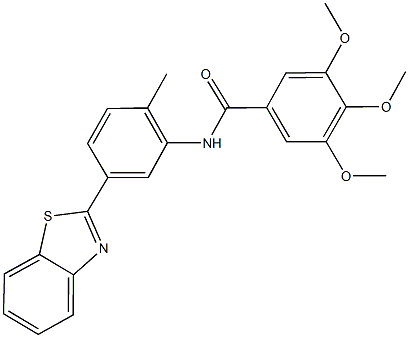 N-[5-(1,3-benzothiazol-2-yl)-2-methylphenyl]-3,4,5-trimethoxybenzamide Struktur