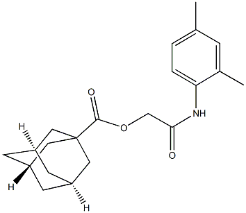 2-(2,4-dimethylanilino)-2-oxoethyl 1-adamantanecarboxylate Structure