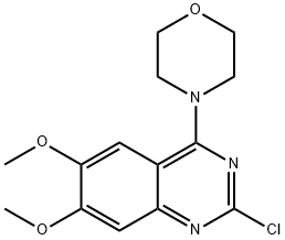 2-chloro-6,7-dimethoxy-4-(4-morpholinyl)quinazoline 结构式