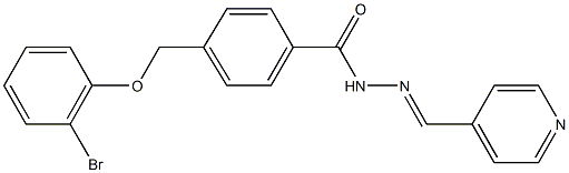 393142-85-3 4-[(2-bromophenoxy)methyl]-N'-(4-pyridinylmethylene)benzohydrazide
