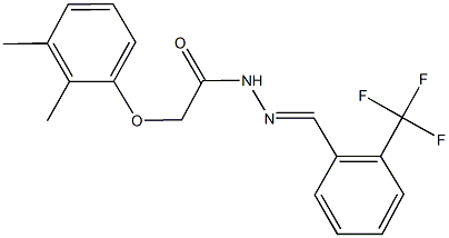 2-(2,3-dimethylphenoxy)-N'-[2-(trifluoromethyl)benzylidene]acetohydrazide,394690-18-7,结构式