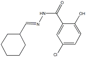 5-chloro-N'-(cyclohexylmethylene)-2-hydroxybenzohydrazide Struktur