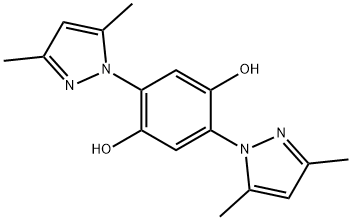 2,5-bis(3,5-dimethyl-1H-pyrazol-1-yl)-1,4-benzenediol Structure