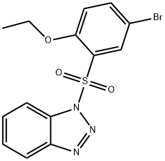 2-(1H-1,2,3-benzotriazol-1-ylsulfonyl)-4-bromophenyl ethyl ether Struktur