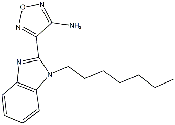 4-(1-heptyl-1H-benzimidazol-2-yl)-1,2,5-oxadiazol-3-ylamine 结构式