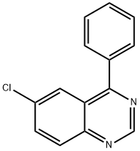4-フェニル-6-クロロキナゾリン 化学構造式