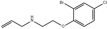 N-allyl-N-[2-(2-bromo-4-chlorophenoxy)ethyl]amine Structure