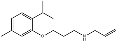 N-allyl-N-[3-(2-isopropyl-5-methylphenoxy)propyl]amine 结构式