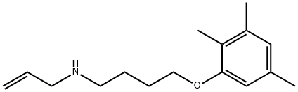 N-allyl-N-[4-(2,3,5-trimethylphenoxy)butyl]amine Struktur