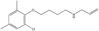 N-allyl-N-[4-(2-chloro-4,6-dimethylphenoxy)butyl]amine Structure