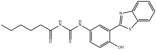 401614-72-0 N-[3-(1,3-benzothiazol-2-yl)-4-hydroxyphenyl]-N'-hexanoylthiourea