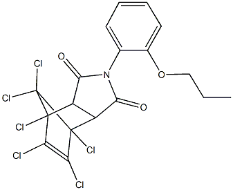 401624-31-5 1,7,8,9,10,10-hexachloro-4-(2-propoxyphenyl)-4-azatricyclo[5.2.1.0~2,6~]dec-8-ene-3,5-dione