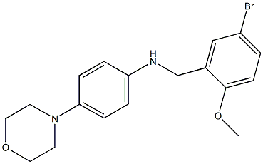 401821-76-9 N-(5-bromo-2-methoxybenzyl)-N-[4-(4-morpholinyl)phenyl]amine