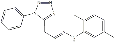 (1-phenyl-1H-tetraazol-5-yl)acetaldehyde (2,5-dimethylphenyl)hydrazone Struktur