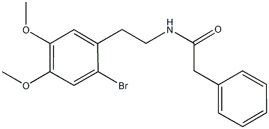N-[2-(2-bromo-4,5-dimethoxyphenyl)ethyl]-2-phenylacetamide,402719-78-2,结构式