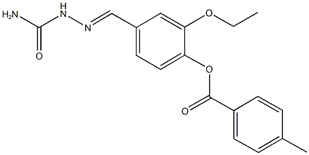 402766-90-9 4-[2-(aminocarbonyl)carbohydrazonoyl]-2-ethoxyphenyl 4-methylbenzoate