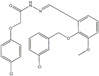 402774-73-6 N'-{2-[(3-chlorobenzyl)oxy]-3-methoxybenzylidene}-2-(4-chlorophenoxy)acetohydrazide