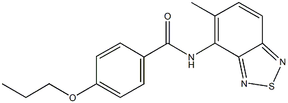 N-(5-methyl-2,1,3-benzothiadiazol-4-yl)-4-propoxybenzamide Structure