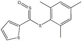 2-[(mesitylsulfanyl)(sulfinyl)methyl]thiophene Struktur