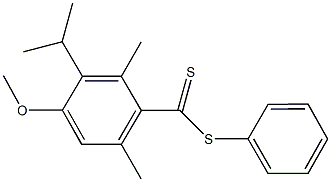 phenyl 3-isopropyl-4-methoxy-2,6-dimethylbenzenecarbodithioate,40560-73-4,结构式