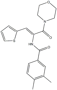 406178-32-3 3,4-dimethyl-N-[1-(4-morpholinylcarbonyl)-2-(2-thienyl)vinyl]benzamide