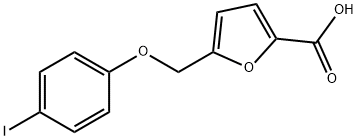 5-(4-碘苯氧基甲基)呋喃-2-羧酸 结构式