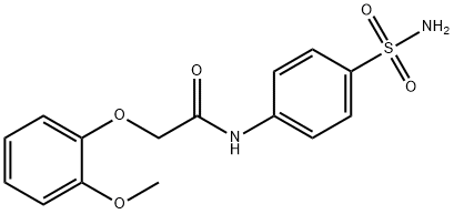N-[4-(aminosulfonyl)phenyl]-2-(2-methoxyphenoxy)acetamide Structure