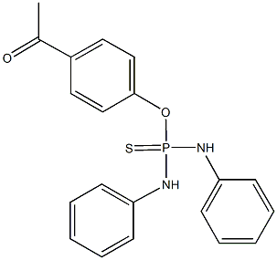 O-(4-acetylphenyl) N,N'-diphenyldiamidothiophosphate Structure