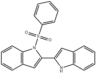 1-(phenylsulfonyl)-2,2'-bis[1H-indole] 结构式