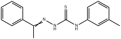 1-phenylethanone N-(3-methylphenyl)thiosemicarbazone,40970-96-5,结构式