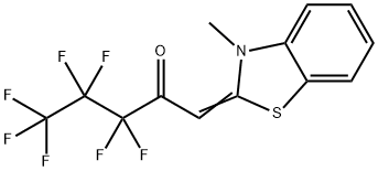 3,3,4,4,5,5,5-heptafluoro-1-(3-methyl-1,3-benzothiazol-2(3H)-ylidene)-2-pentanone Structure