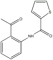 N-(2-acetylphenyl)-2-thiophenecarboxamide Structure