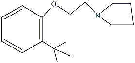 1-[2-(2-tert-butylphenoxy)ethyl]pyrrolidine 结构式