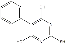 5-phenyl-2-sulfanyl-4,6-pyrimidinediol Structure