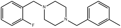 1-(2-fluorobenzyl)-4-(3-methylbenzyl)piperazine Structure