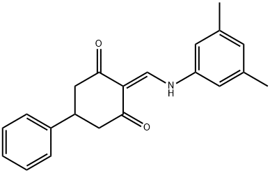 2-[(3,5-dimethylanilino)methylene]-5-phenyl-1,3-cyclohexanedione Structure