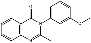3-(3-methoxyphenyl)-2-methyl-4(3H)-quinazolinone Structure