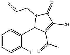 4-acetyl-1-allyl-5-(2-fluorophenyl)-3-hydroxy-1,5-dihydro-2H-pyrrol-2-one Structure