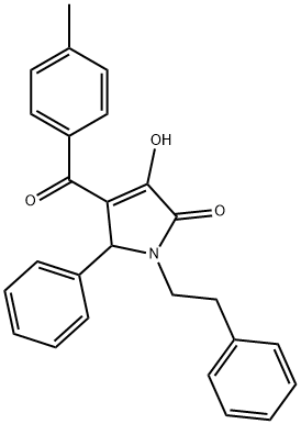 425424-40-4 3-hydroxy-4-(4-methylbenzoyl)-5-phenyl-1-(2-phenylethyl)-1,5-dihydro-2H-pyrrol-2-one