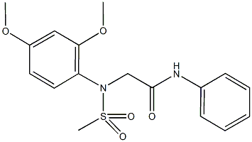 425427-24-3 2-[2,4-dimethoxy(methylsulfonyl)anilino]-N-phenylacetamide