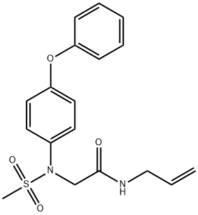 N-allyl-2-[(methylsulfonyl)-4-phenoxyanilino]acetamide Structure