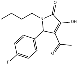 4-acetyl-1-butyl-5-(4-fluorophenyl)-3-hydroxy-1,5-dihydro-2H-pyrrol-2-one Structure