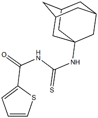 N-(1-adamantyl)-N'-(2-thienylcarbonyl)thiourea Struktur
