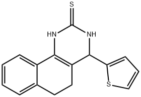 4-(2-thienyl)-3,4,5,6-tetrahydrobenzo[h]quinazoline-2(1H)-thione Struktur